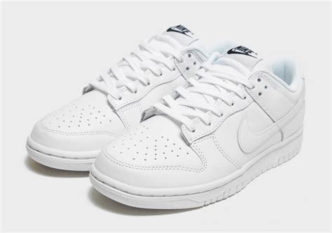 all white nike sb dunks|plain white Nike dunks.